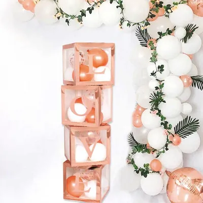 Cube pour ballons "LOVE"