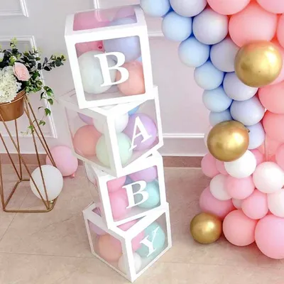 Cube pour ballons "BABY"