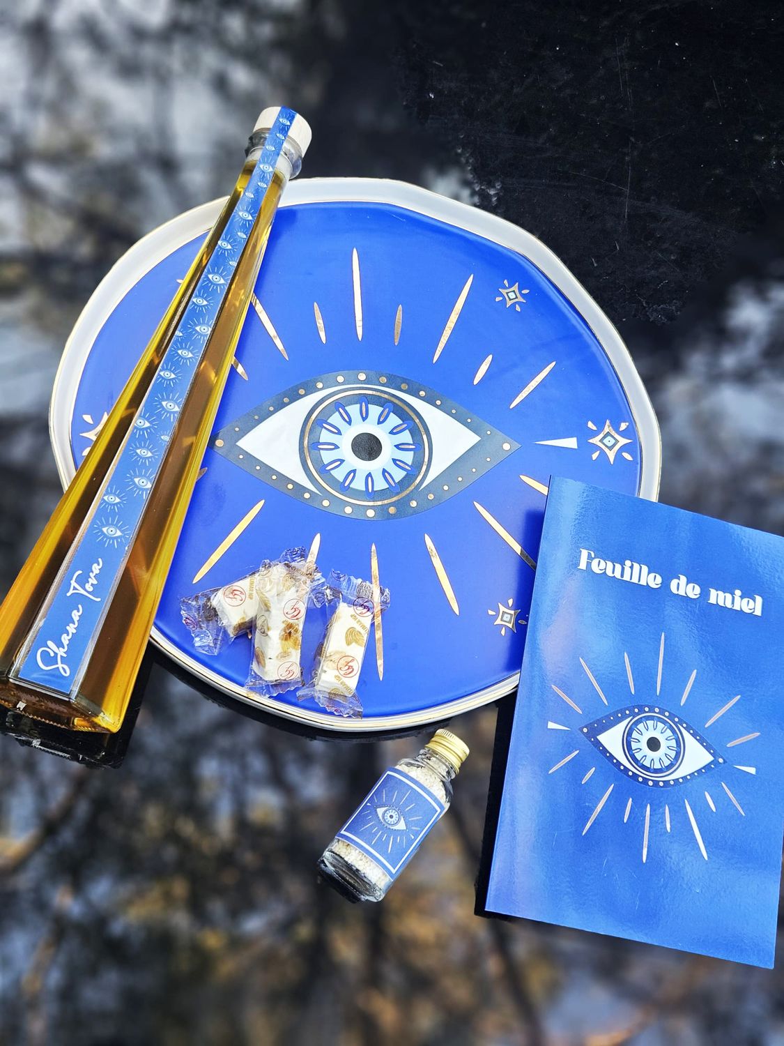 Plateau bleu "CHANCE"