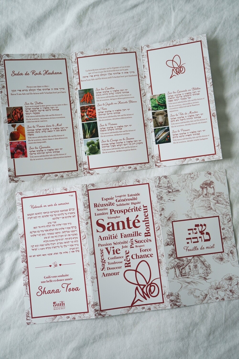 Feuille de miel "TOILE DE JOUY"